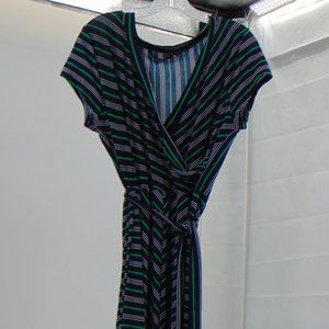 BEAUTIFUL STRIPE DRESS 96%POLYESTER